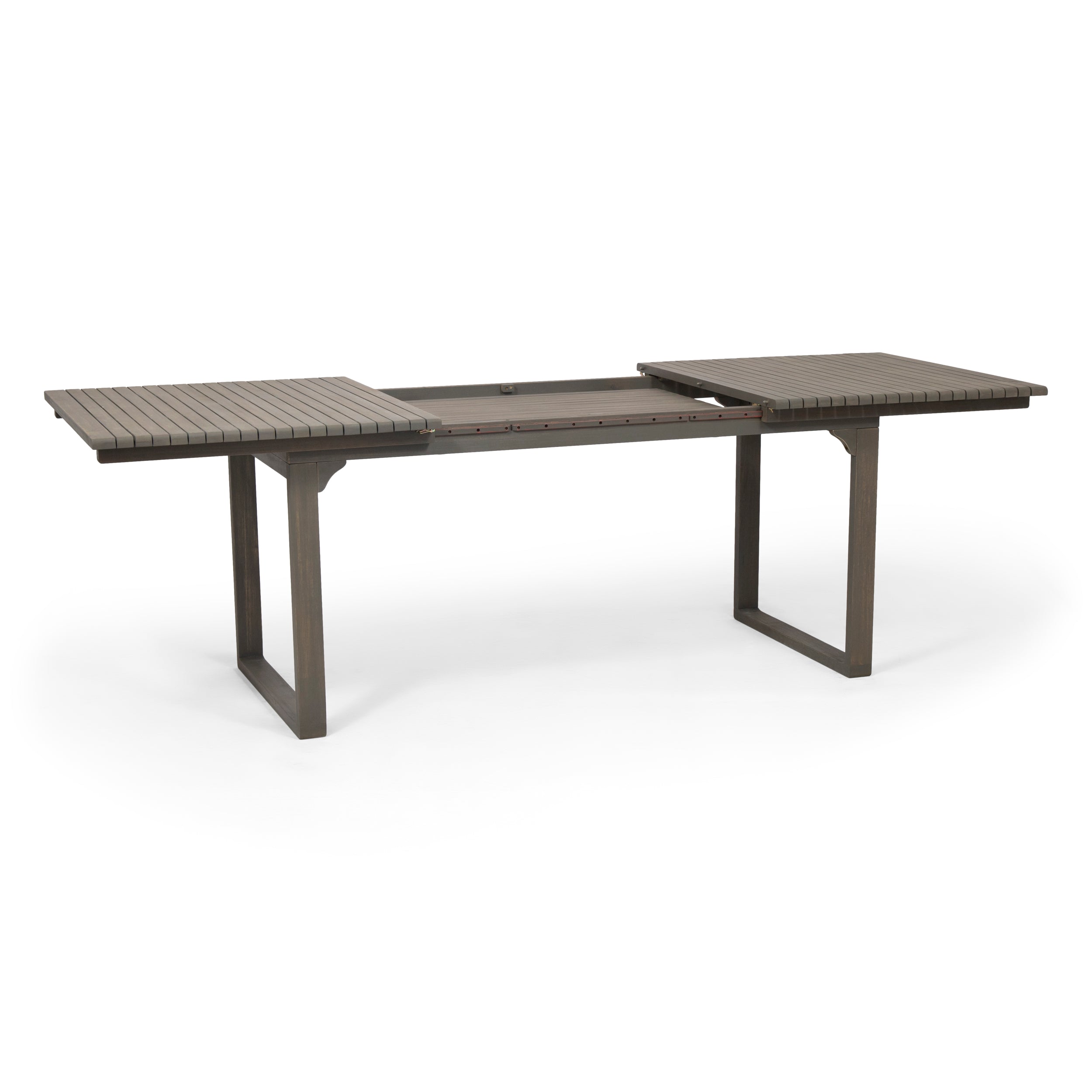 Yilia Outdoor Expandable Acacia Wood Dining Table