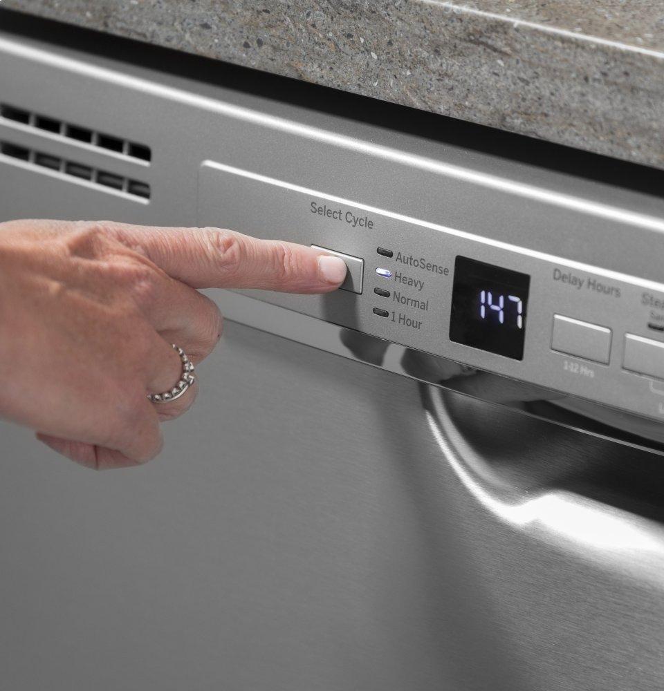 Ge Appliances GDF630PGMBB Ge® Front Control With Plastic Interior Dishwasher With Sanitize Cycle & Dry Boost