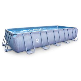 JLeisure Avenli 18 ft.ot x 39.5 in. U Frame Rectangle Above Ground Swimming Pool JL-12045US-AB