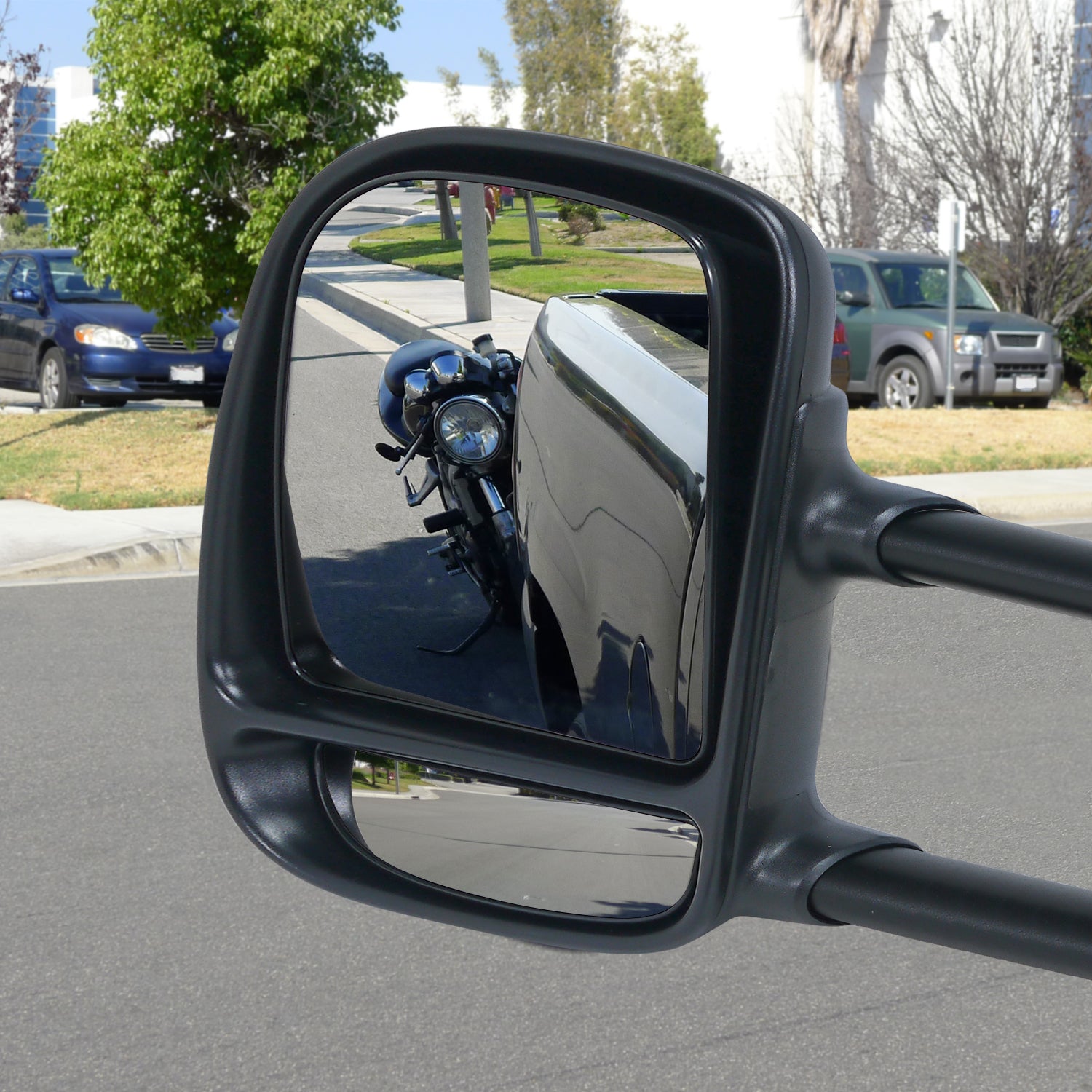 Spec-D Tuning Manual Towing Side Mirrors Compatible with Ford F-250 F-350 F-450 Super Duty 1999-2016