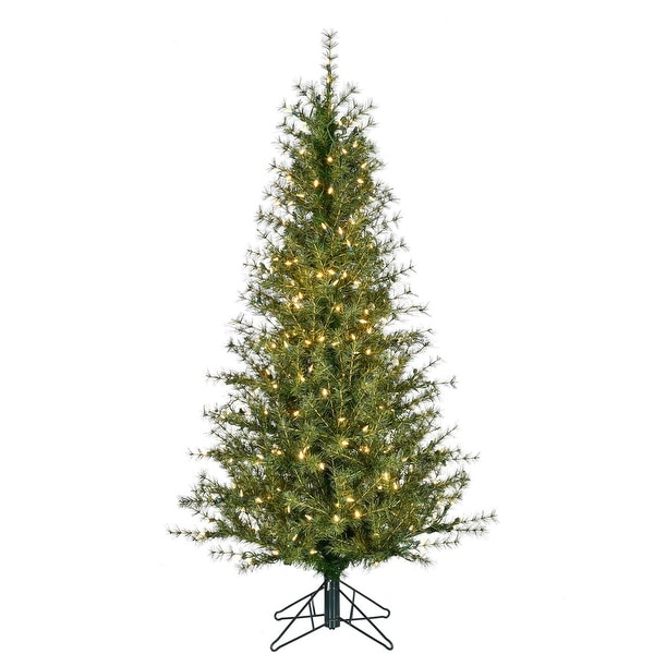 Fraser Hill Farm 5ft. Farmhouse Fir Christmas Tree with Warm White LED Lights，Set of 2