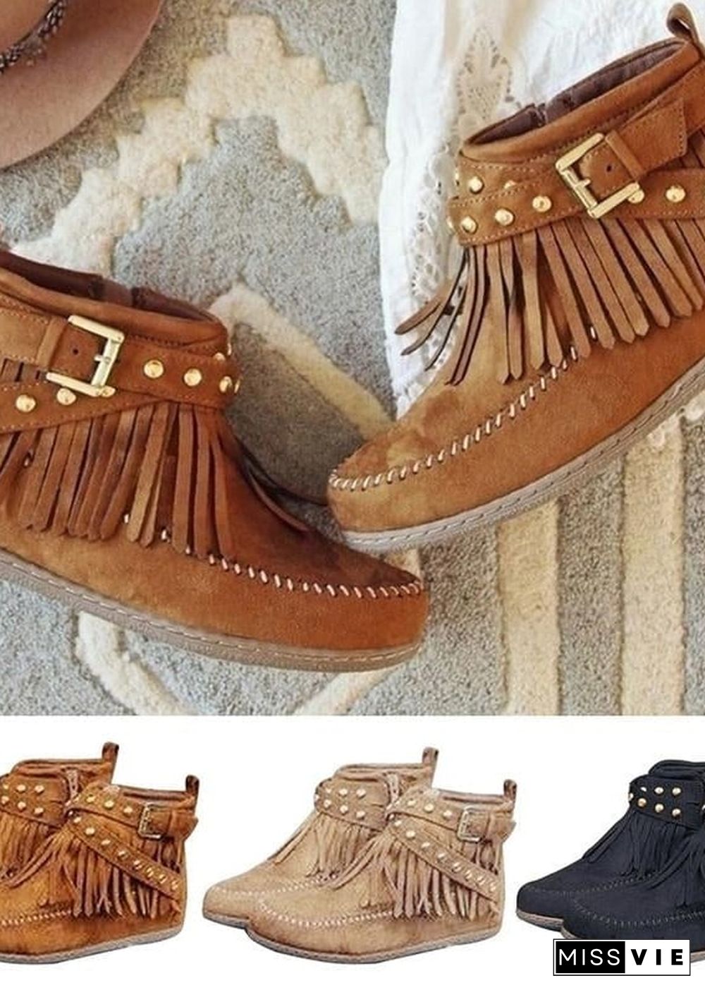 Boho Suede Boots