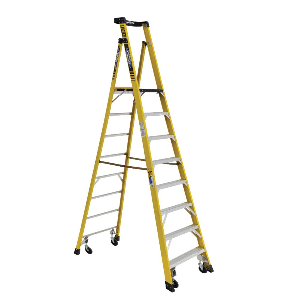 Podium 8-ft Fiberglass 375-lb Type IAA Platform Ladder