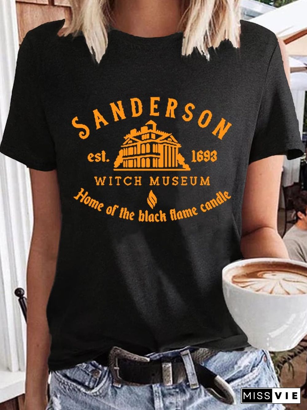 Women's Sanderson Witch Museum Casual Cotton Tee