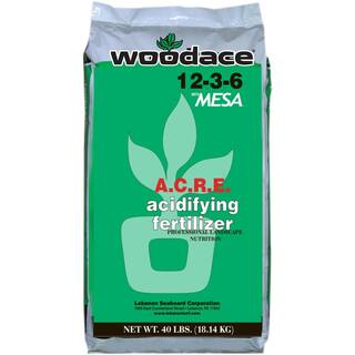 Woodace 40 lbs. 12-3-6 A.C.R.E Acidifying Plant Fertilizer 2256368