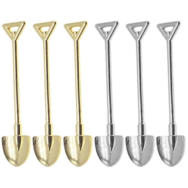 6pcs Mini Gardening Tools Mini House Decorations Small Garden Tools Micro Landscape Shovels