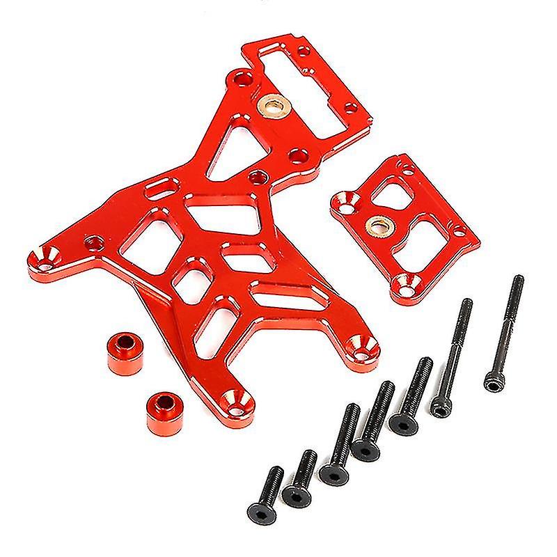 Rear Upper Connecting Plate Set Compatible With 1/5 Hpi Rovan Km Baja Rc -red