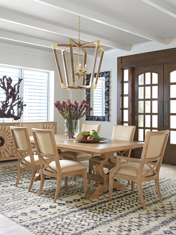 Alderman Upholstered Arm Chair   Transitional   Dining Chairs   by Homesquare  Houzz