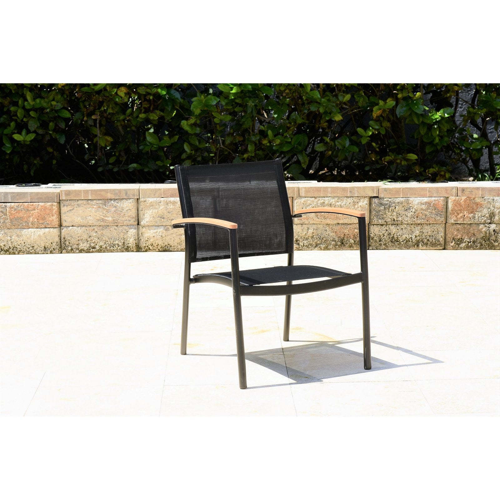 Amazonia Capri Aluminum Stackable Patio Lounge Chair - Set of 2