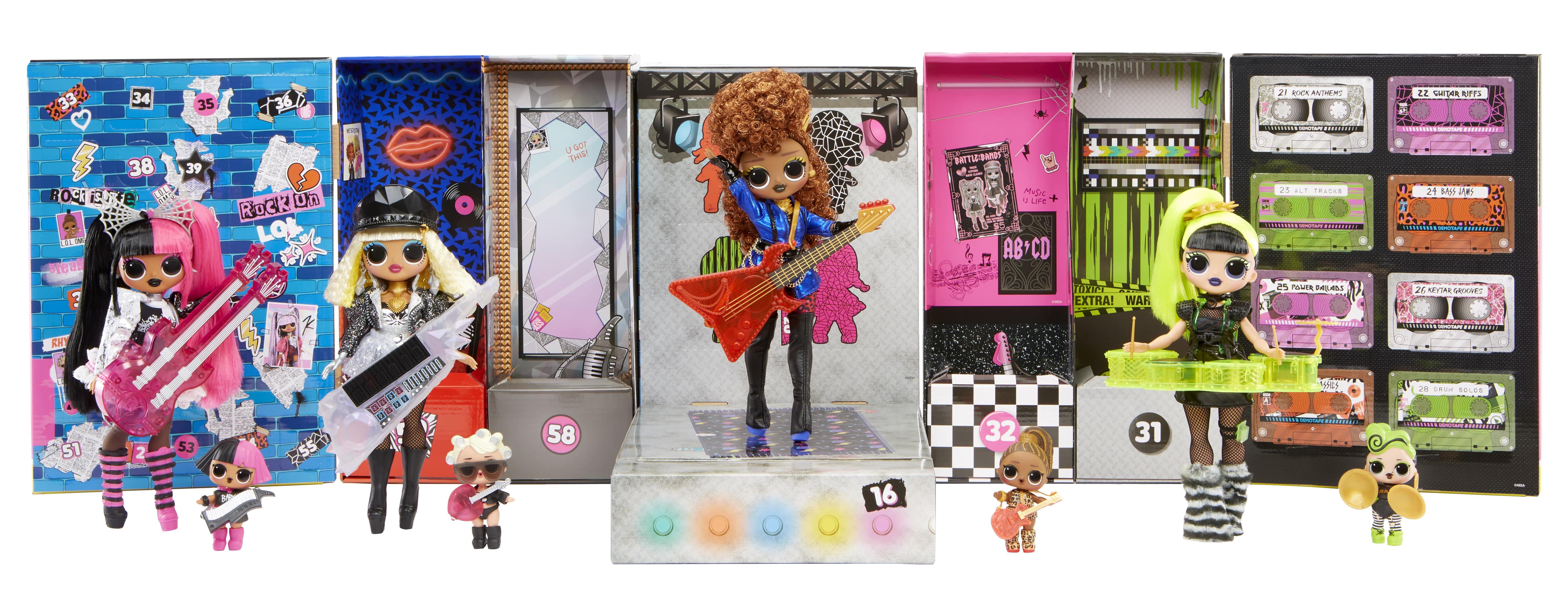 LOL Surprise OMG Remix Super Surprise - 70+ Surprises, 4 Fashion Dolls & 4 Dolls, Boombox Playset