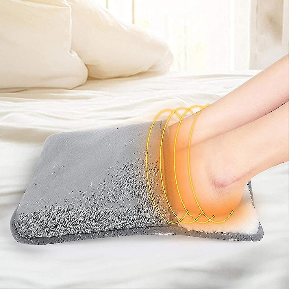 Electric Usb Heated Foot Warmer Winter Warm Feet Heating Pad Cushion Washable