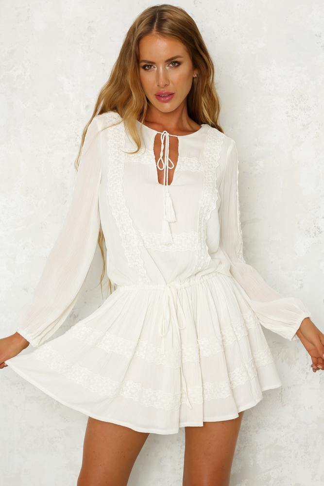 On The Block Dress White