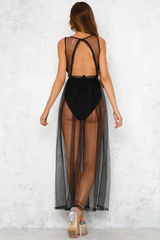 La La Love Maxi Dress Black