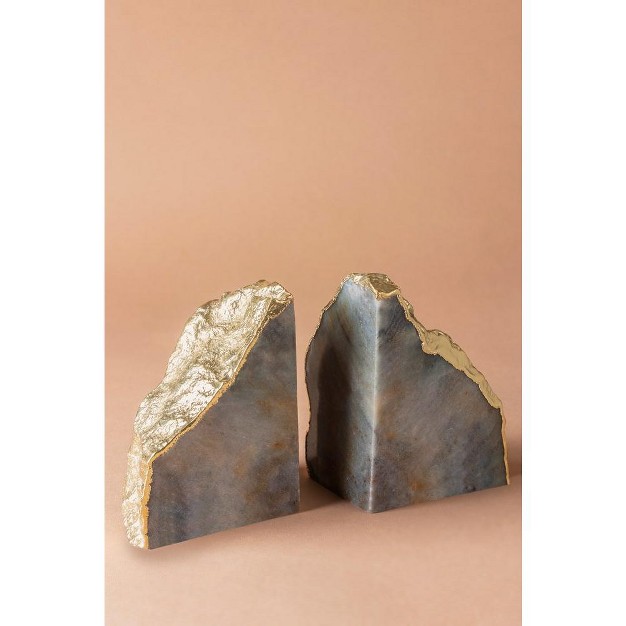 Gauri Kohli Dazzle Aventurine Bookends Set Of 2