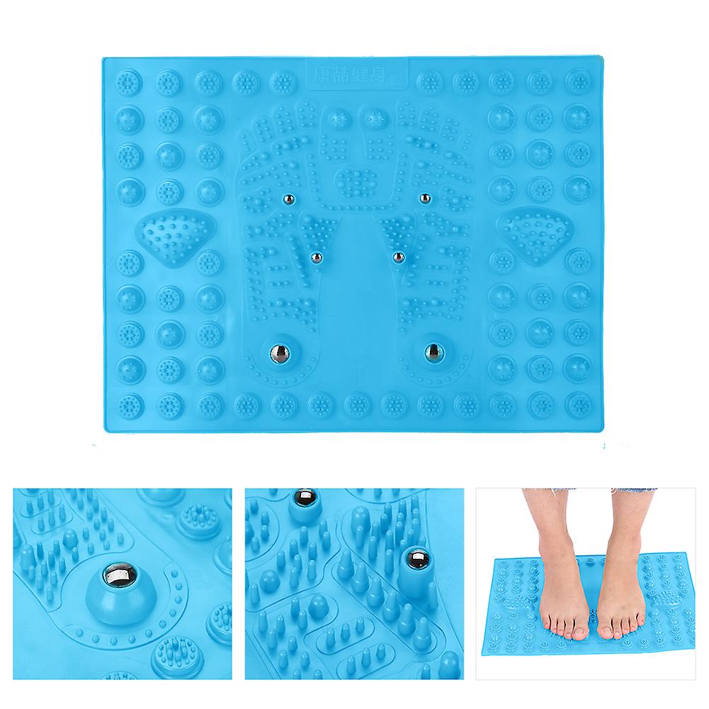 Feet Massage Magnetite Pad Feet Acupressure Reflexology Walk Massage Mat For Womens Blue