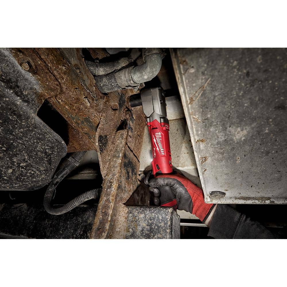 Milwaukee M12 FUEL 12V Lithium-Ion Brushless Cordless 3/8 in. Right Angle Impact Wrench w/High Output 2.5 Ah Battery 2564-20-48-11-2425