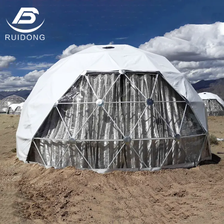 Geodesic Dome Glamping Tent Factory Price Catering Tent PVC Luxury Dome Tent Outdoor Hotel Camping