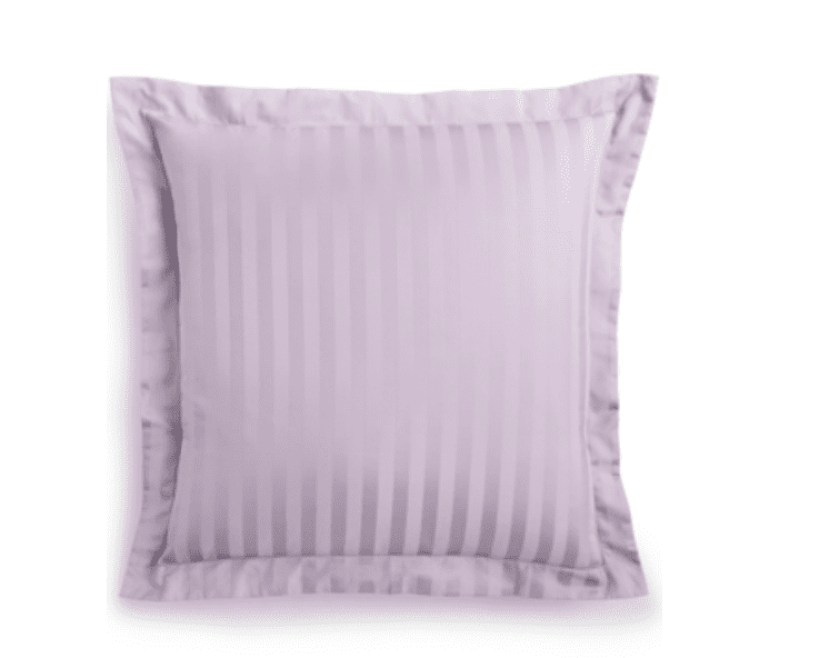 Charter Club Damask Stripe 500 Thread Count Pima Cotton Pillow Sham EURO Orchid