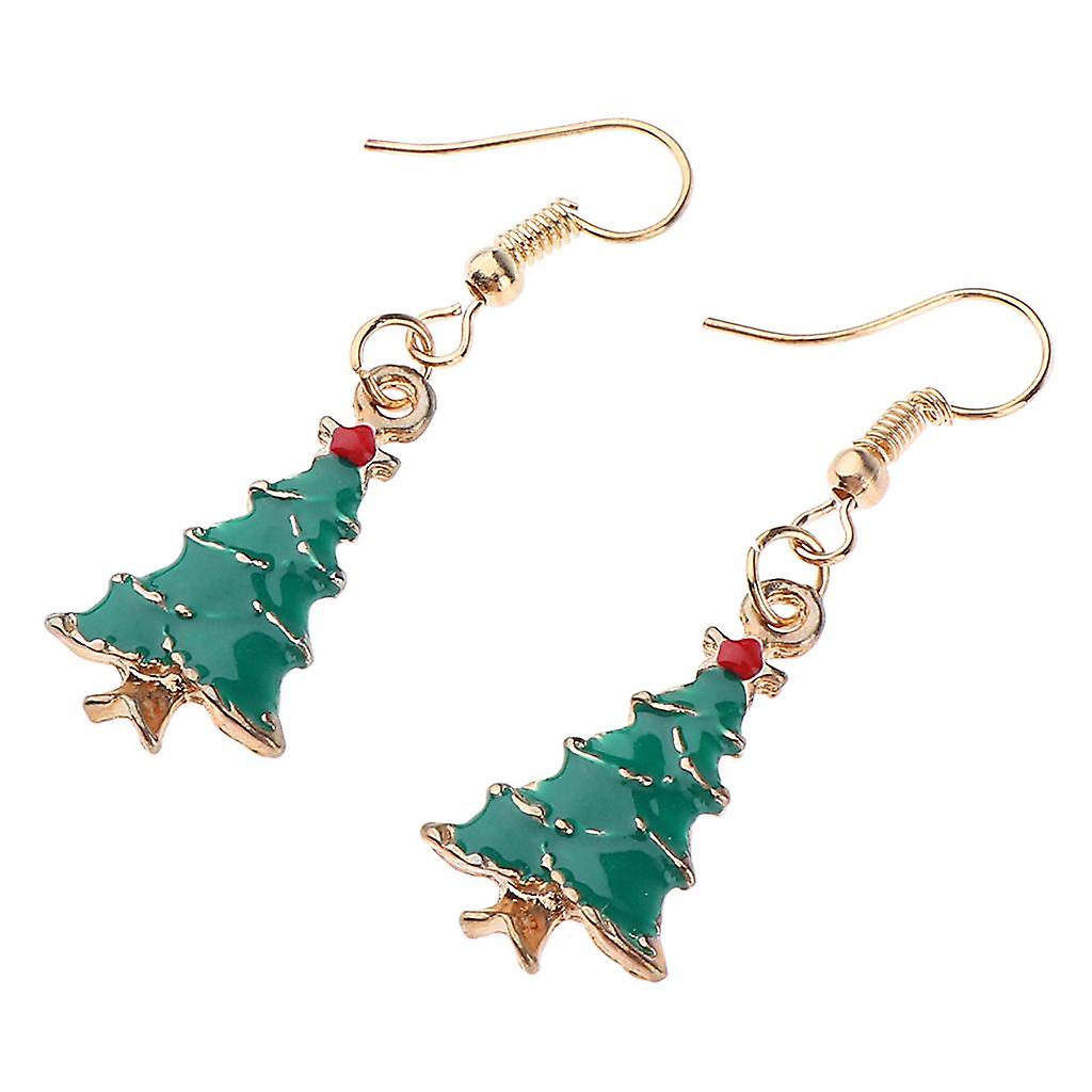 2x Women Santa Claus Lovely Christmas Jewelry Dangle Earring Women