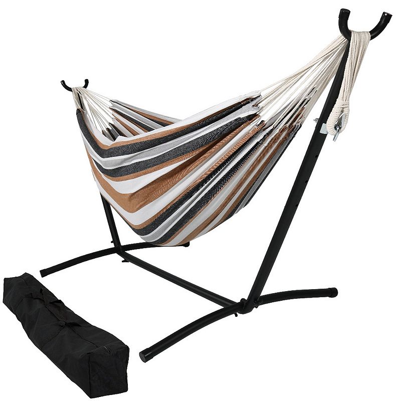 Sunnydaze Brazilian Hammock With Stand And Carrying Case