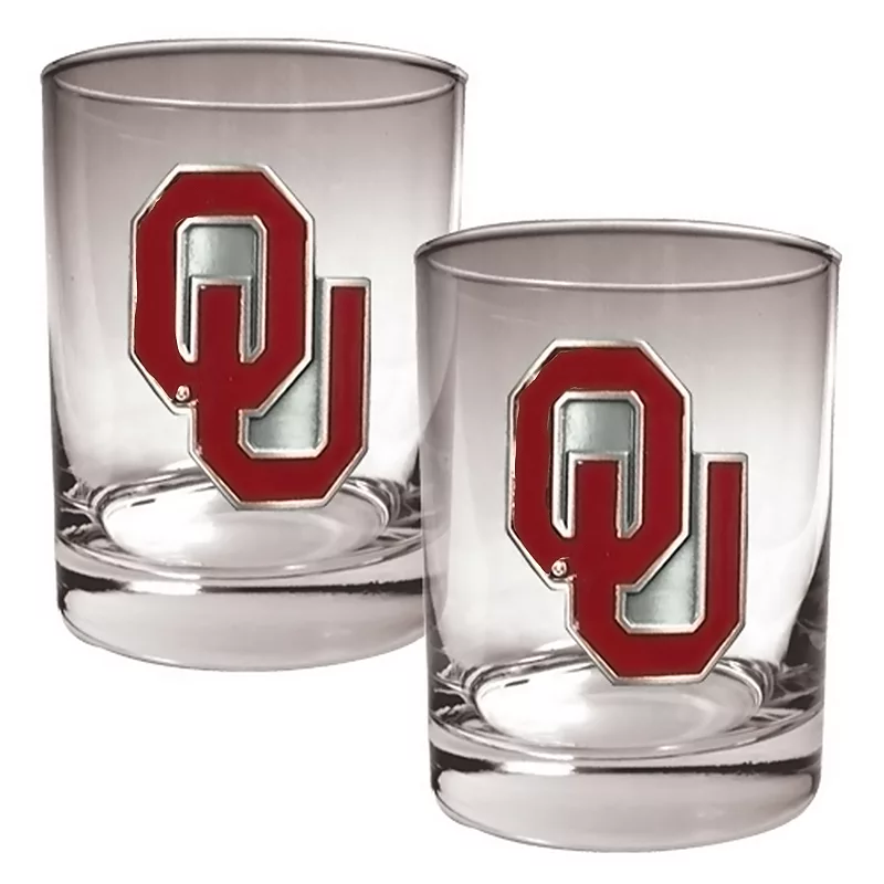 Oklahoma Sooners 2-pc. Rocks Glass Set