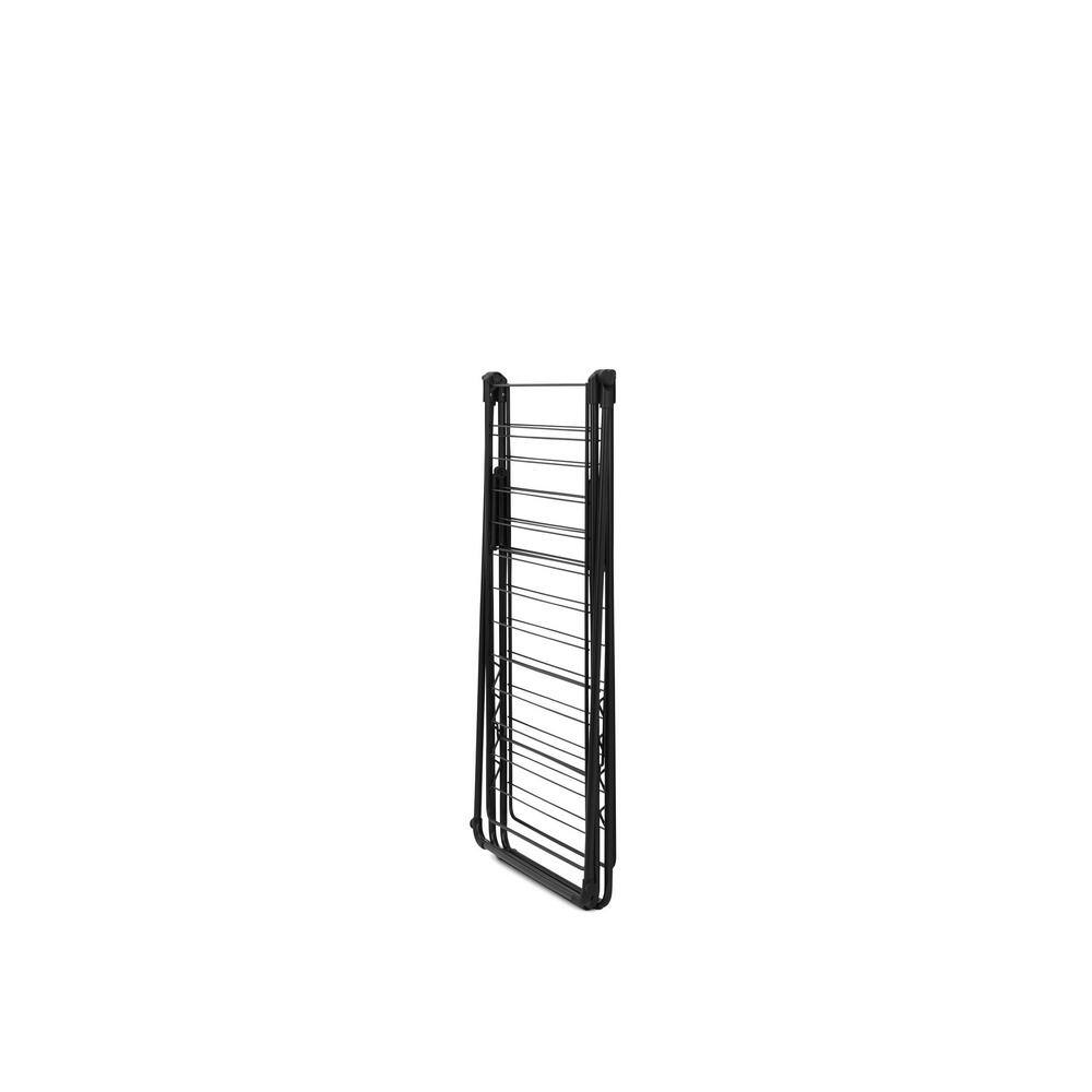 Brabantia Hangon Drying Rack 82 ft. (25 metres) + Rod - Matte Black 403521