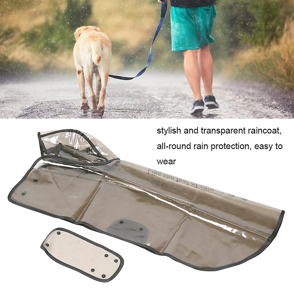 Transparent Dog Raincoat Adjustable Pet Raincoat Dog Jacket Waterproof Windproof Dog Hooded Dog Rainwear Cover For Rain Weather[xxxx-large]