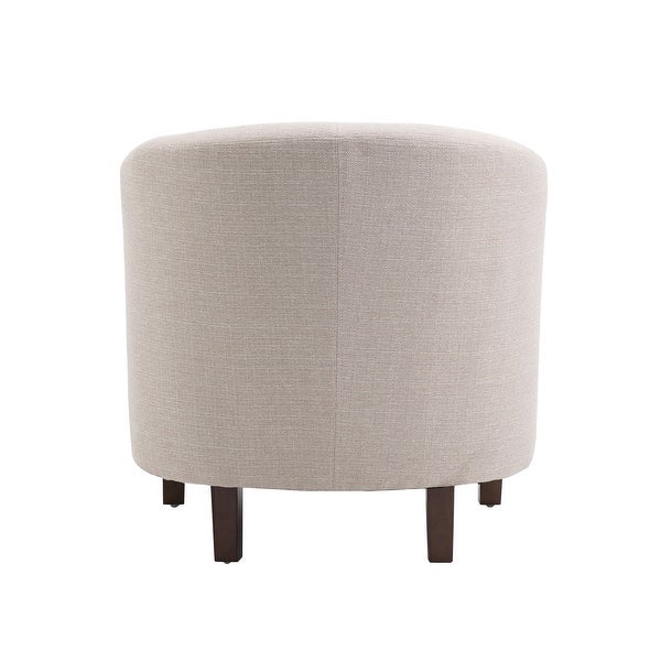 Porthos Home Bella Fabric Upholstered Accent Chair with Rubberwood Legs