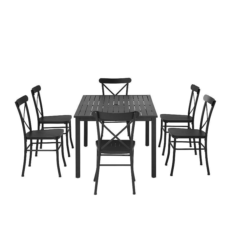 Crosley Astrid Patio Dining Table and Chair 7-piece Set