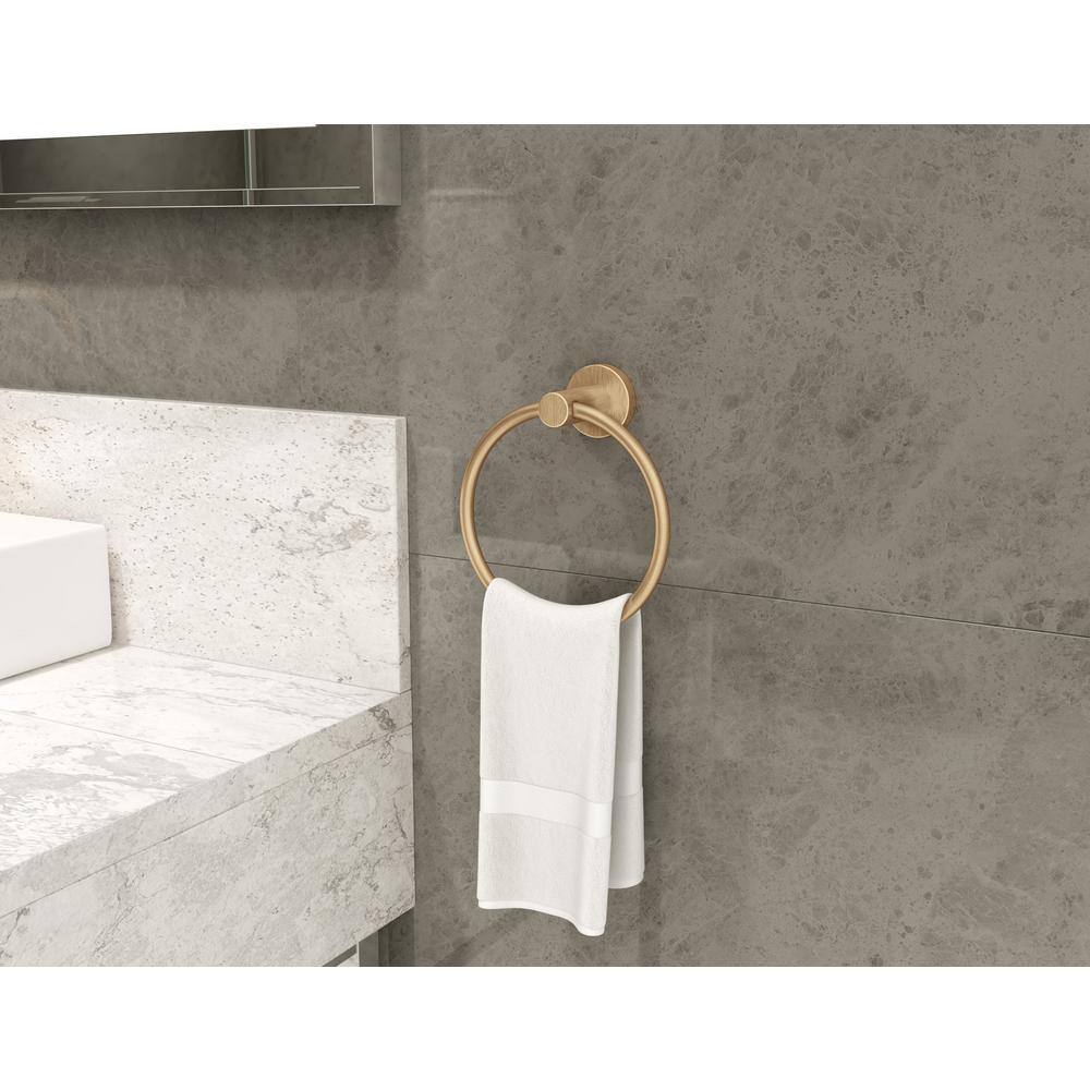 Symmons Dia Wall-Mounted Hand Towel Ring in Brushed Bronze 353TR-BBZ