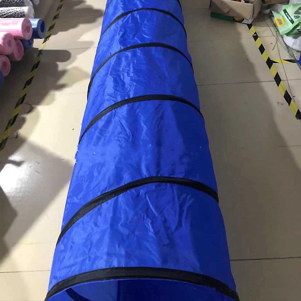 Folding dog channel agility training tunnel