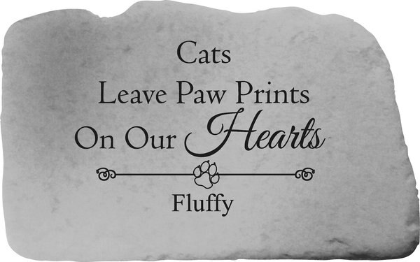 Kay Berry Cats Leave Pawprints Personalized Stone