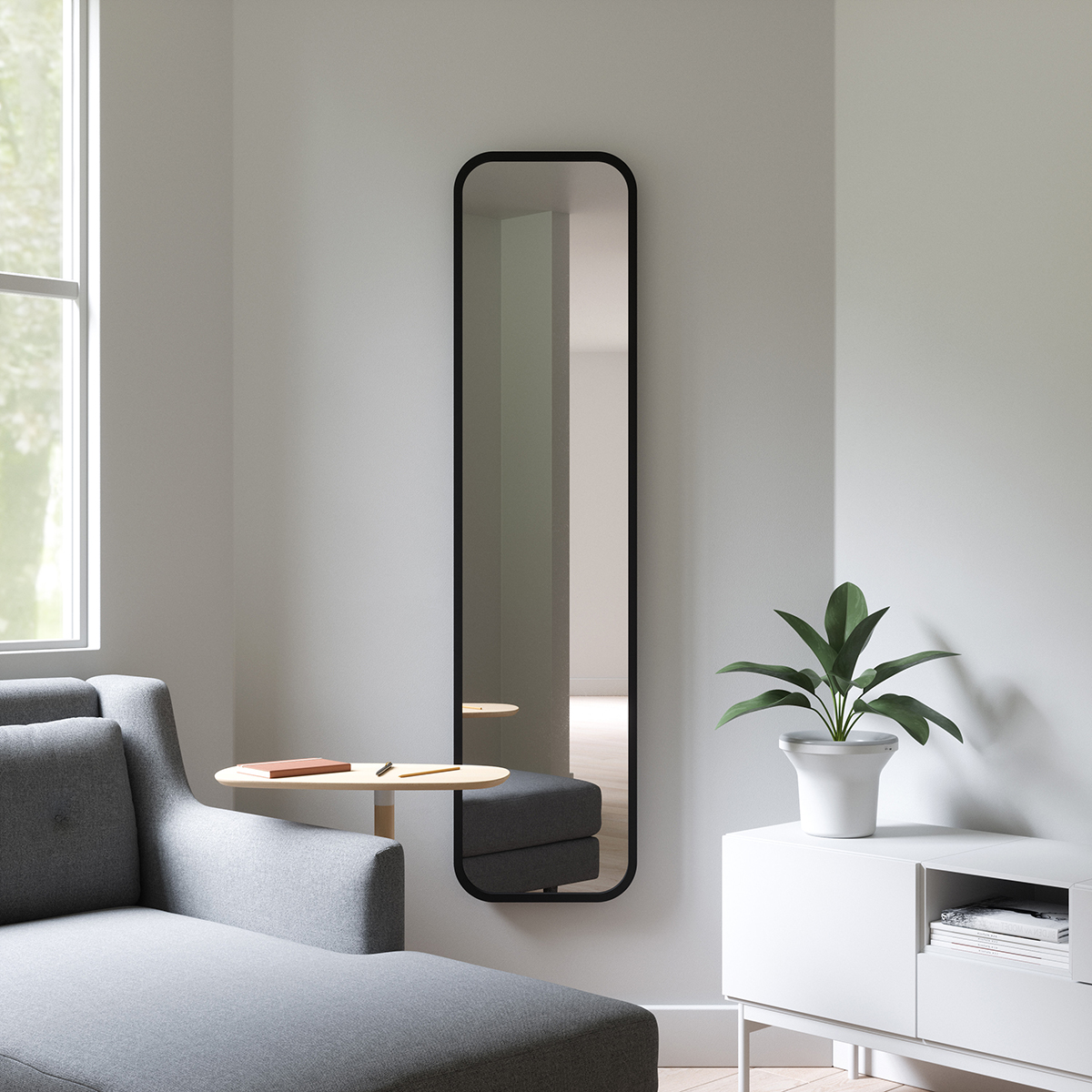 Umbra Hub Leaning Mirror