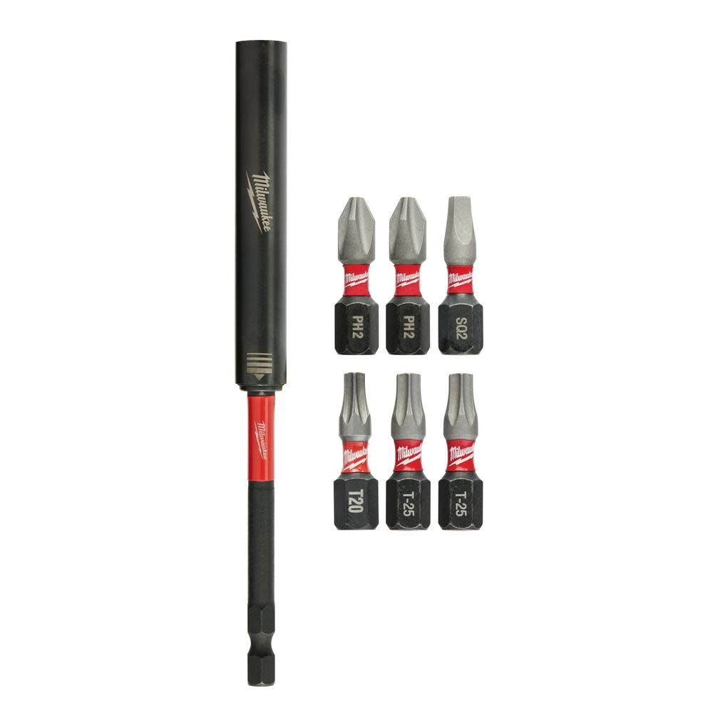 Milwaukee SHOCKWAVE 7-Piece Impact Magnetic Drive Guide Set 48-32-4518 from Milwaukee