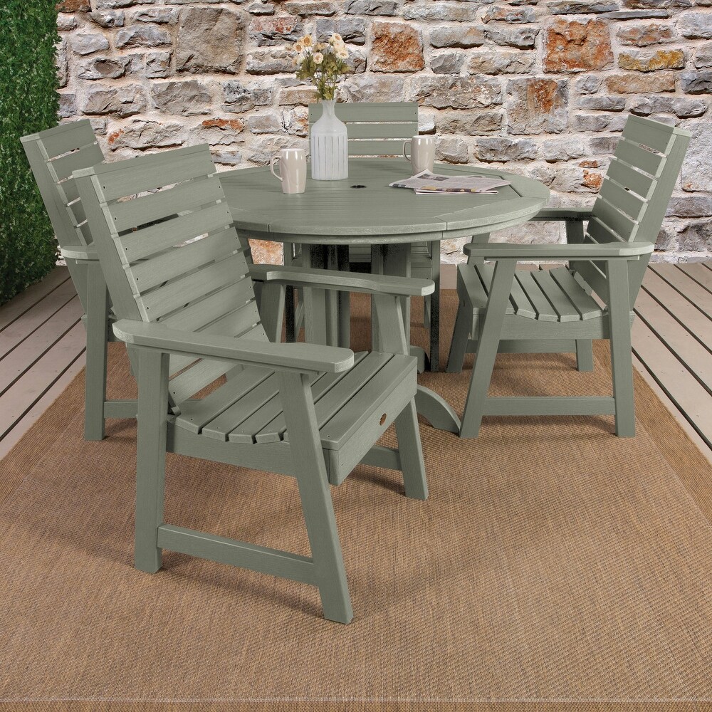 Weatherly 5 piece Outdoor Dining Set   48\