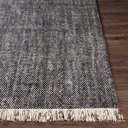 Reliance Modern Wool Black Rug