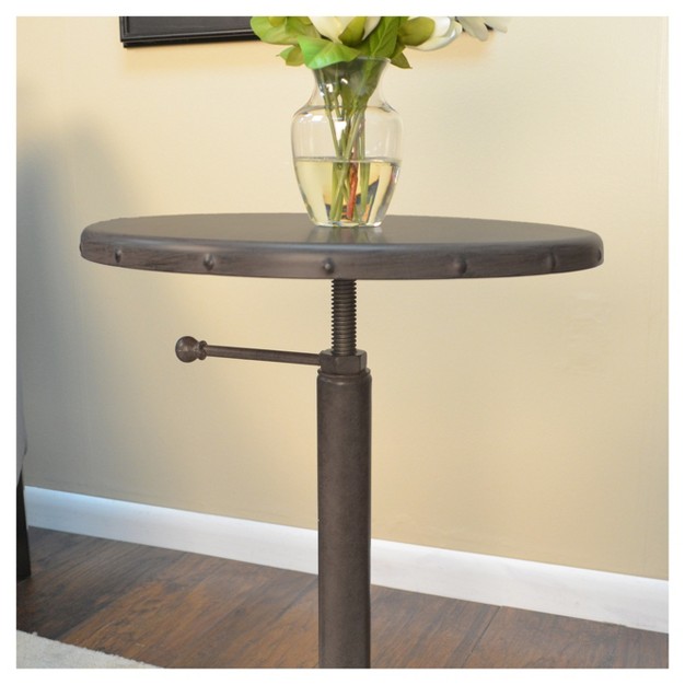 Oslin Restoration Adjustable Accent Table Industrial Carolina Chair And Table