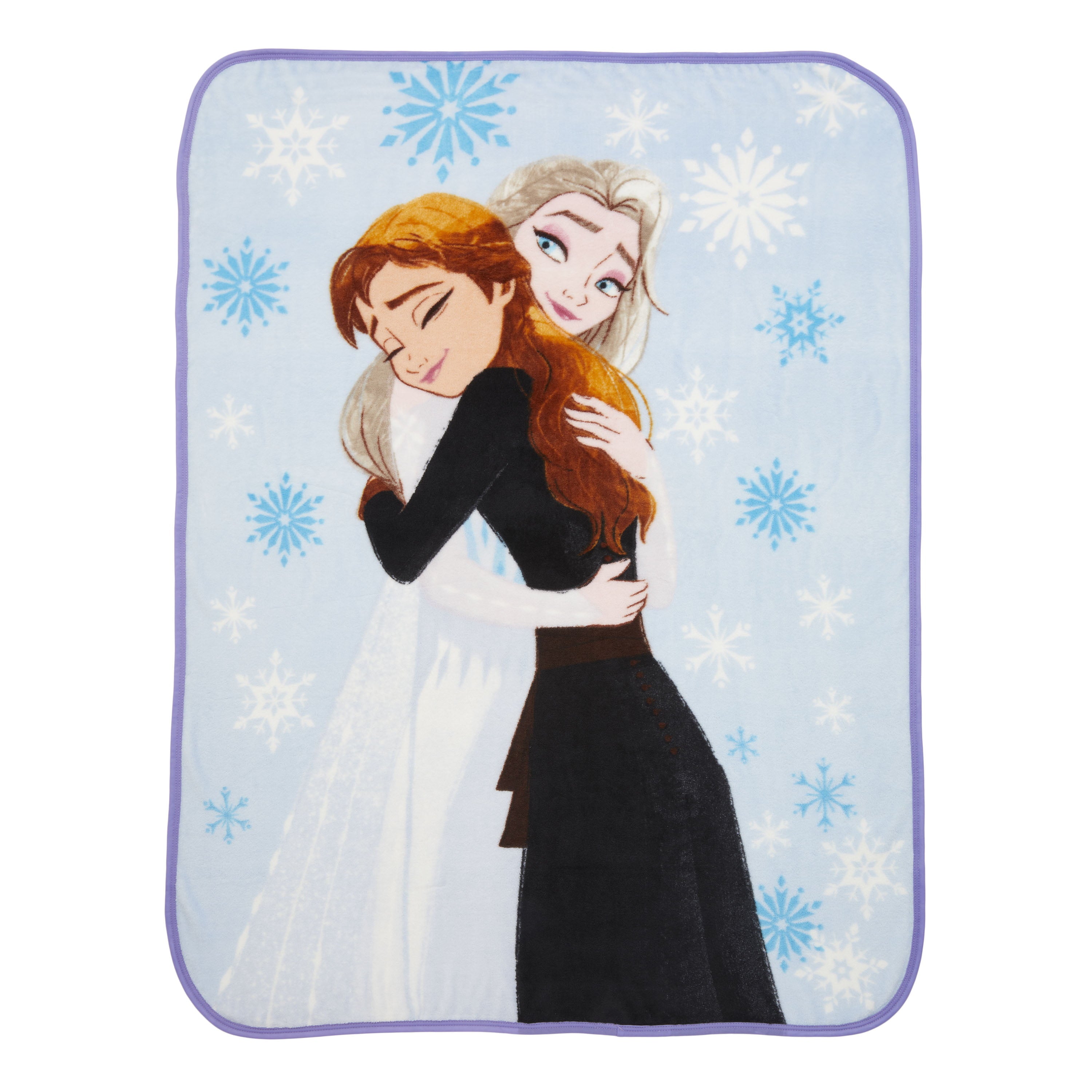 Disney Frozen Kids Fleece Throw Blanket， 46 x 60， Blue