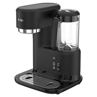 Mr. Coffee 2-Cup Black Single-Serve Iced and Hot Coffee Maker and Blender with 2 Tumblers 2149282