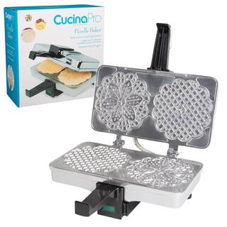 CucinaPro 2-Waffle Stainless Steel Pizzelle Waffle Maker 220-05P