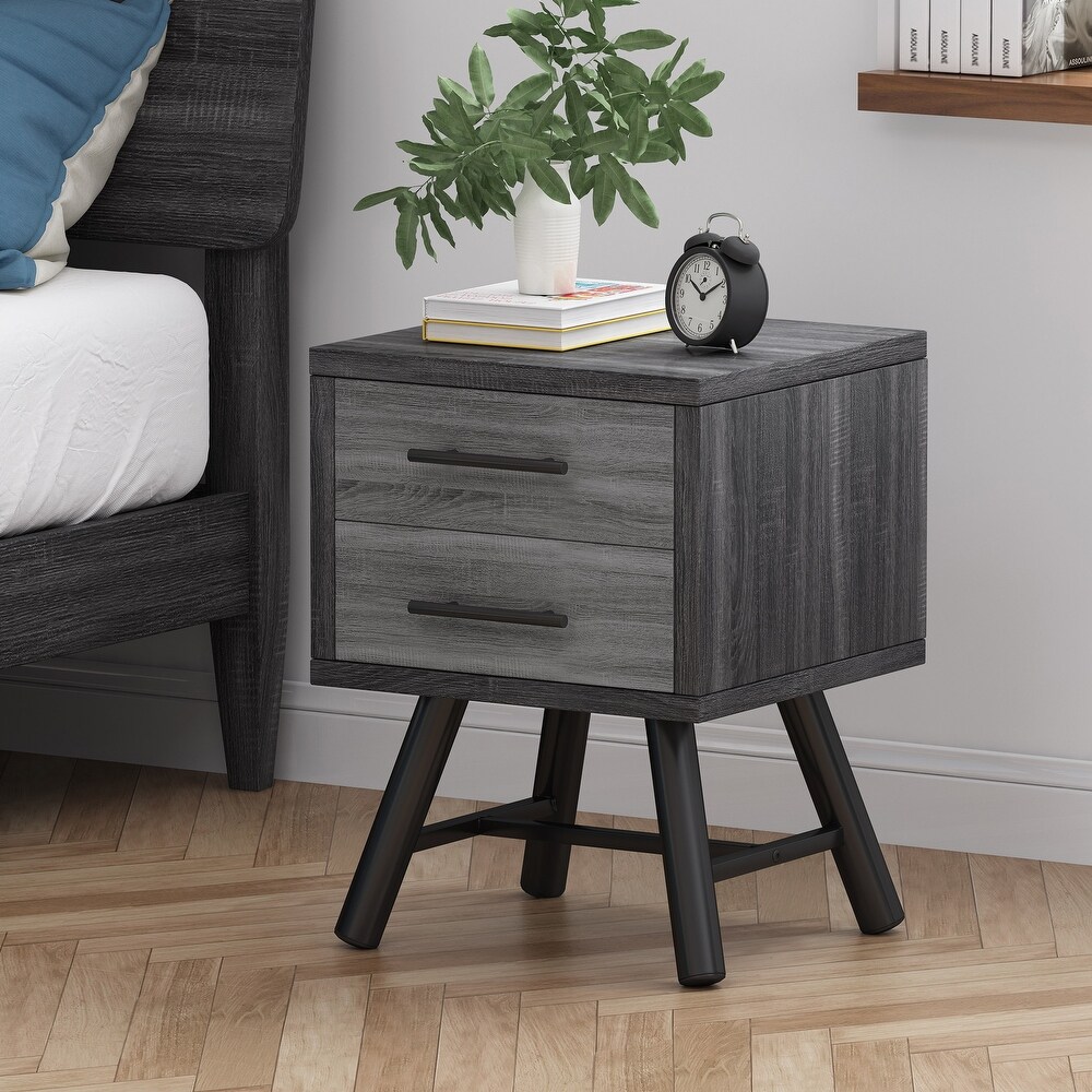Burgoyne Mid Century Modern Nightstand by Christopher Knight Home