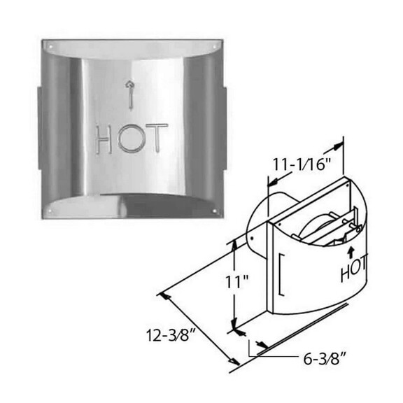 DuraVent SD 46DVA HSC Sconce Termination Cap (Alum...