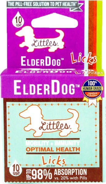 Licks Littles ElderDog Chicken Flavored Supplement for X-Small and Small Breed Senior Dogs