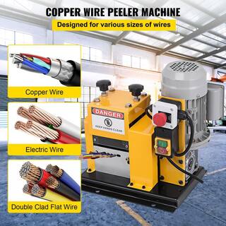 VEVOR Wire Stripping Machine 0.079 in. to 0.79 in. OD Automatic Wire Strip Tool 4 Cutting Channel 5-Blade for Copper Recycling BXJQJ005ZJ5-13MM1V1