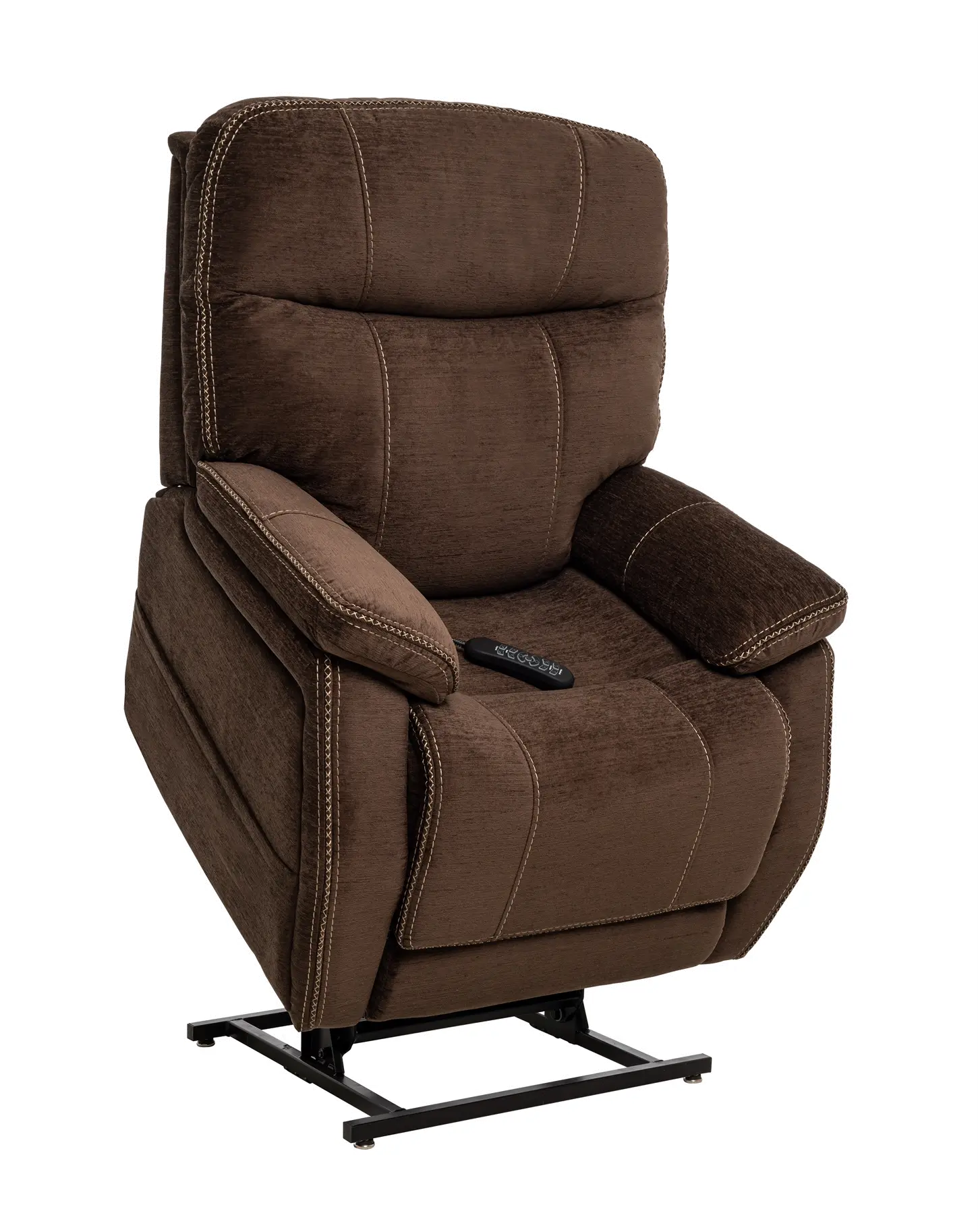 Velvety Mink Brown Power Lift Recliner