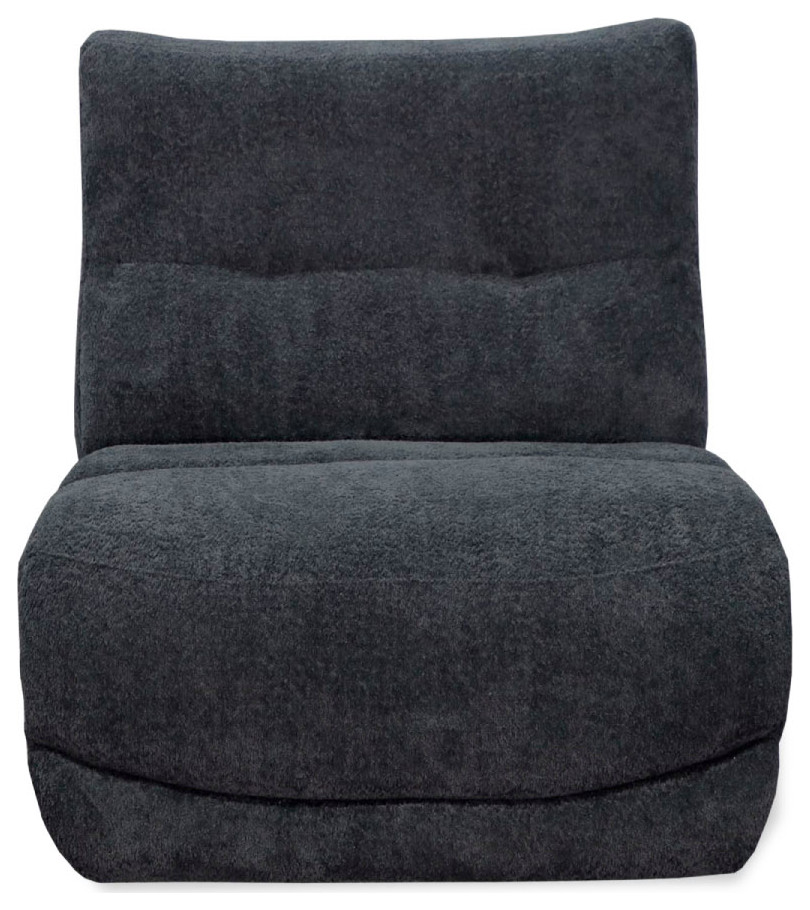 Divani Casa Basil Modern Dark Grey Fabric Small Electric Recliner Chair   Contemporary   Recliner Chairs   by Vig Furniture Inc.  Houzz