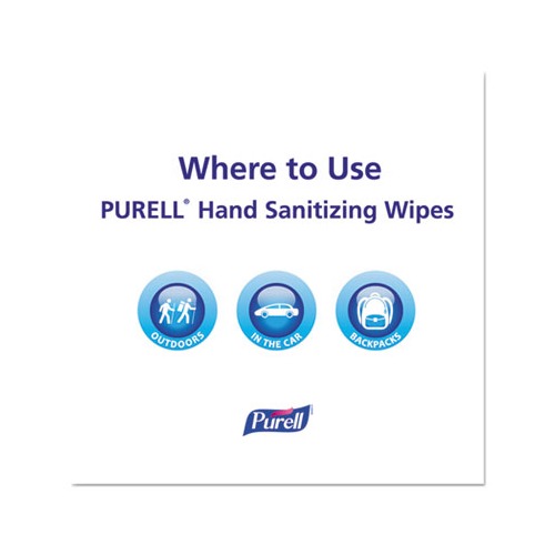 Purell Premoistened Sanitizing Hand Wipes  GOJ90211M