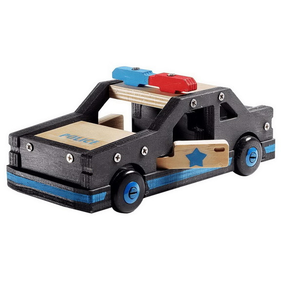 Stanley Jr. Police Car Large DIY Wood Building Kit