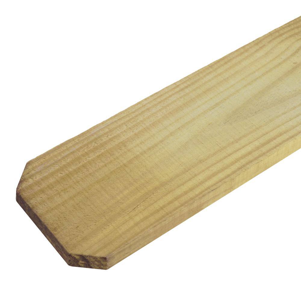 Outdoor Essentials 58 in. x 6 in. x 6 ft. Dog Ear Brazilian Pine Fence Picket (10-Pack) 344288