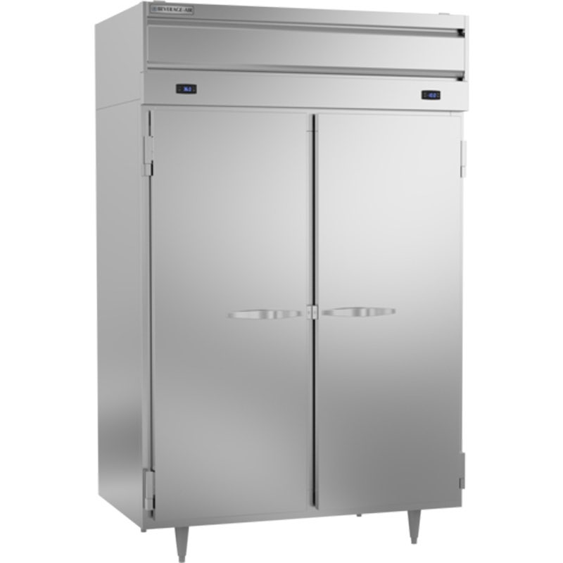 Beverage-Air PRF24-24HC-1AS Dual-Temperature Reach-In Refrigerator/Freezer， 2 Solid Doors